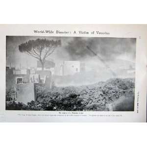  1906 Vesuvian Village Bosco Trecase Volcano Eruption