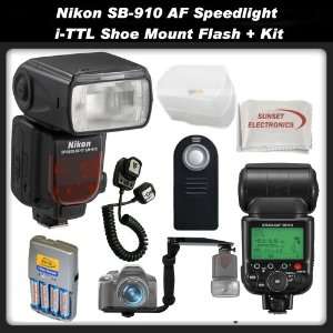  Nikon SB 910 AF Speedlight i TTL Shoe Mount Flash + SSE 