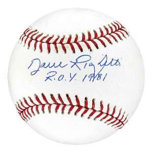  Dave Righetti MLB Baseball w/ Roy 1981in Insc. Sports 