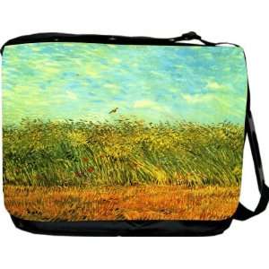 Rikki KnightTM Van Gogh Art Wheat Field with a Lark Messenger Bag 
