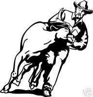 Steer Wrestling Decal #28 Western and Rodeo Decals 6  