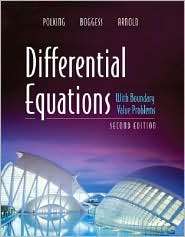 Differential Equations with Boundary Value Problems, (0131862367 