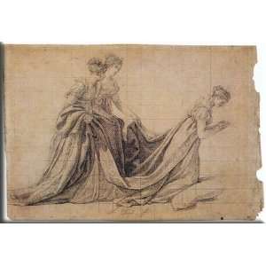  The Empress Josephine Kneeling with Mme de la Rochefoucauld 