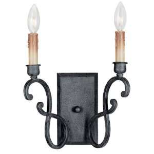 World Imports Lighting 80022 85 Chaumont 2 Light Wall Sconce, Textured 