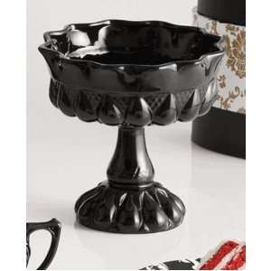  Rosanna Rococo Noir Round Compote