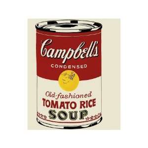 Campbells Soup Can, c.1962 (Old Fashioned Tomato Rice) Giclee Poster 