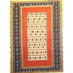  5x8 Hand Knotted Soumak Persian Rug   59x80