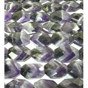  Chevron Amethyst Faceted Freeform Beads Arts, Crafts 