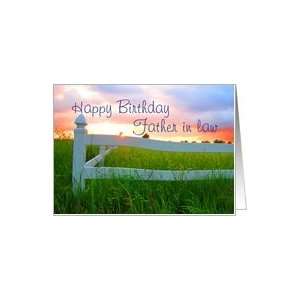  Birthday,Father in law,Sun Over Low Sun and White Fence in 