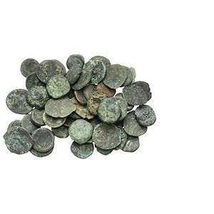  50 Small Cleopatra VII Coins; Bronze 1/4 Obol Toys 