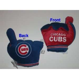  CHICAGO CUBS Fan Fun PLUSH #1 HAND with Team Logo & Colors 