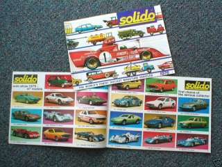 1976 SOLIDO Catalog Diecast/Die Cast Car/Truck  
