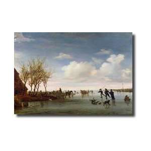 Dutch Landscape With Skaters Giclee Print 