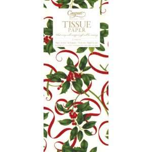  Entertaining with Caspari Tissue Paper, 4 Sheets, Holly 