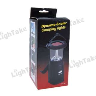 NEW 6 LED Dynamo Solar Camping Bivouac Lantern Outdoor  