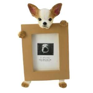   Chihuahua Dog 2.5 x 3.5 inch Handpainted Picture Frame