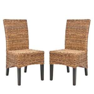  Charlotte Side Chairs in Brown (Set of 2)