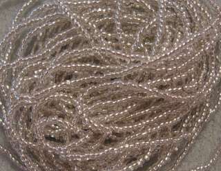 13/0 HANK CHARLOTTE CUT SILVER LINED CRYSTAL SEED BEADS  