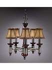 Brushed Nickel Chandelier Tiffany Frost Shades 50000FR  