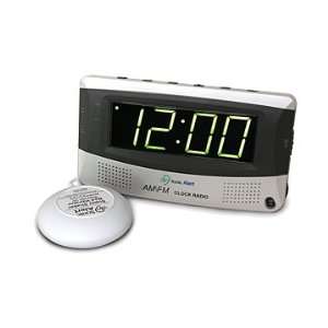  Sonic Alert SBR350SS Sonic Boom Alarm Clock AM/FM Radio 