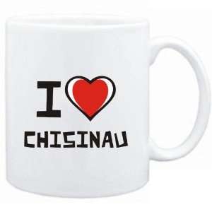  Mug White I love Chisinau  Capitals