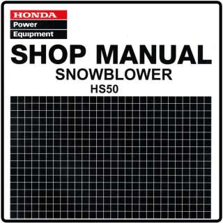 Honda HS50 50 Snow Blow Throw Service Repair Manual 6173201  