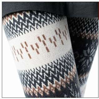 New Nordic Snow Crystal Knitted Womens Leggings Tights, Comfy, Great 