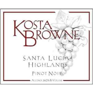   Browne Santa Lucia Highlands Pinot Noir 750ml Grocery & Gourmet Food