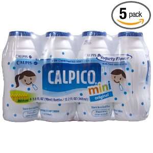 Calpico Mini Original Soft Drink, 12.2 Fluid Ounce (Pack of 5)  