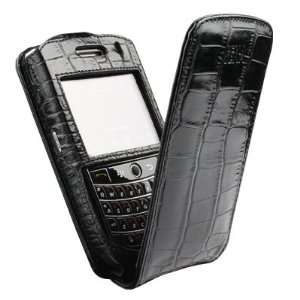  Sena 213516 Black Croco MagnetFlipper Case for BlackBerry 