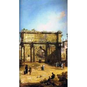    Rome The Arch of Septimius Severus, By Canaletto 