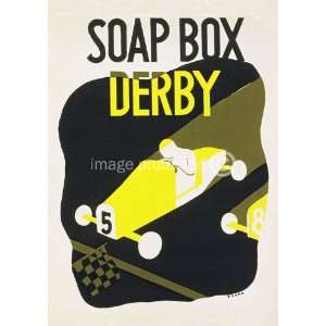  Soap Box Derby Works Progress Admin WPA Vintage Poster 