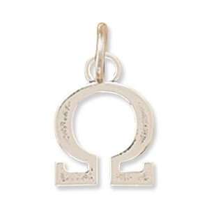  Greek Alphabet Letter Charm   Omega Jewelry
