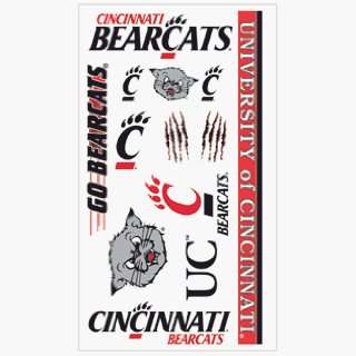  Cincinnati Bearcats Tattoo Sheet **