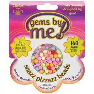  Gems By Me Snazz Pizzazz Beads 6mm 160/pkg round Opaque 