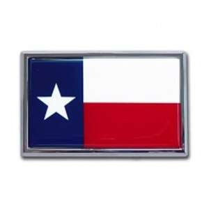  TX Texas State Flag Chrome Auto Emblem Automotive