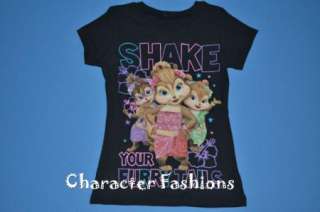 Alvin And The Chipmunks CHIPETTES Shirt Top Tee Size 4 5 6 6X 7 8 10 