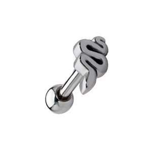 Snake Tongue Barbell 14G Surgical Steel