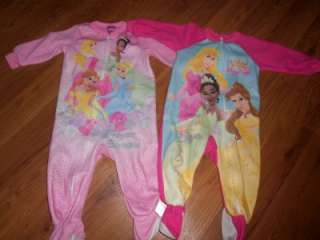 LOT OF 18 INFANT GIRLS SLEEPERS 3 6 9 12 18 24 MONTHS  