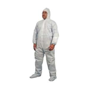   Safe Hood&boot Lrg Wht 25pk Sms Disposable Coverall