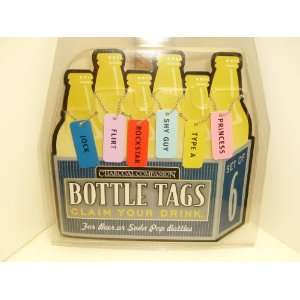   Companion CLAIM YOUR DRINK Bottle Tags Set of 6 