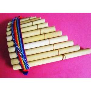   Small Bamboo Antara Pan Flaute Curved 13 Pipes Musical Instruments