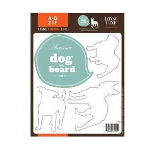  Signal Dog on Board Windows Stickers Color Pink