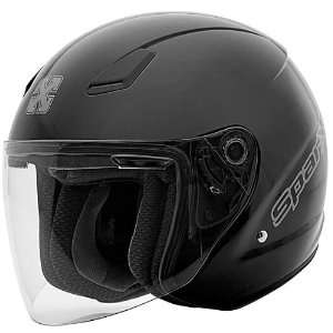  SparX FC 07 Open Face Motorcycle Helmet Black Automotive
