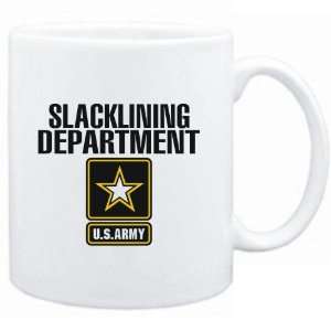  Mug White  Slacklining DEPARTMENT / U.S. ARMY  Sports 