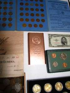 Old Estate Sale US Silver Coins Lot Rare Sets Currency Gold Copper 