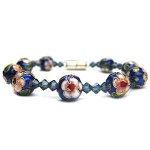  The Blue Cloisonne Bracelet   Medium 