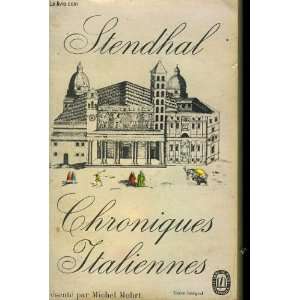  Chroniques Italiennes Stendhal Books