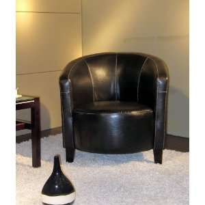   Living   Manhattan Leather Club Chair   LI HT330 CH