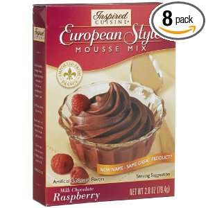 Inspired Cuisine Mousse Mix, Milk Chocolate Raspberry, 2.8 Ounce Boxes 